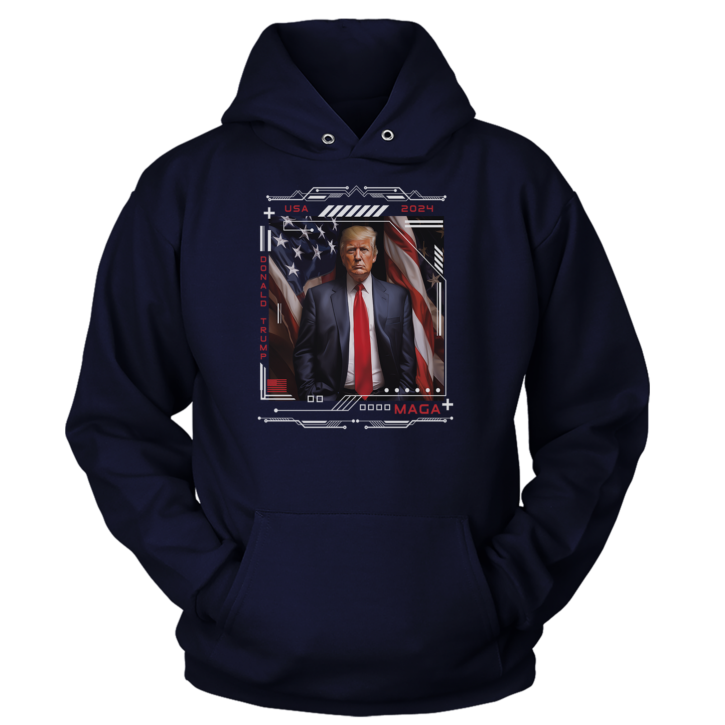 USA Trump 2024 Ladies Hoodie