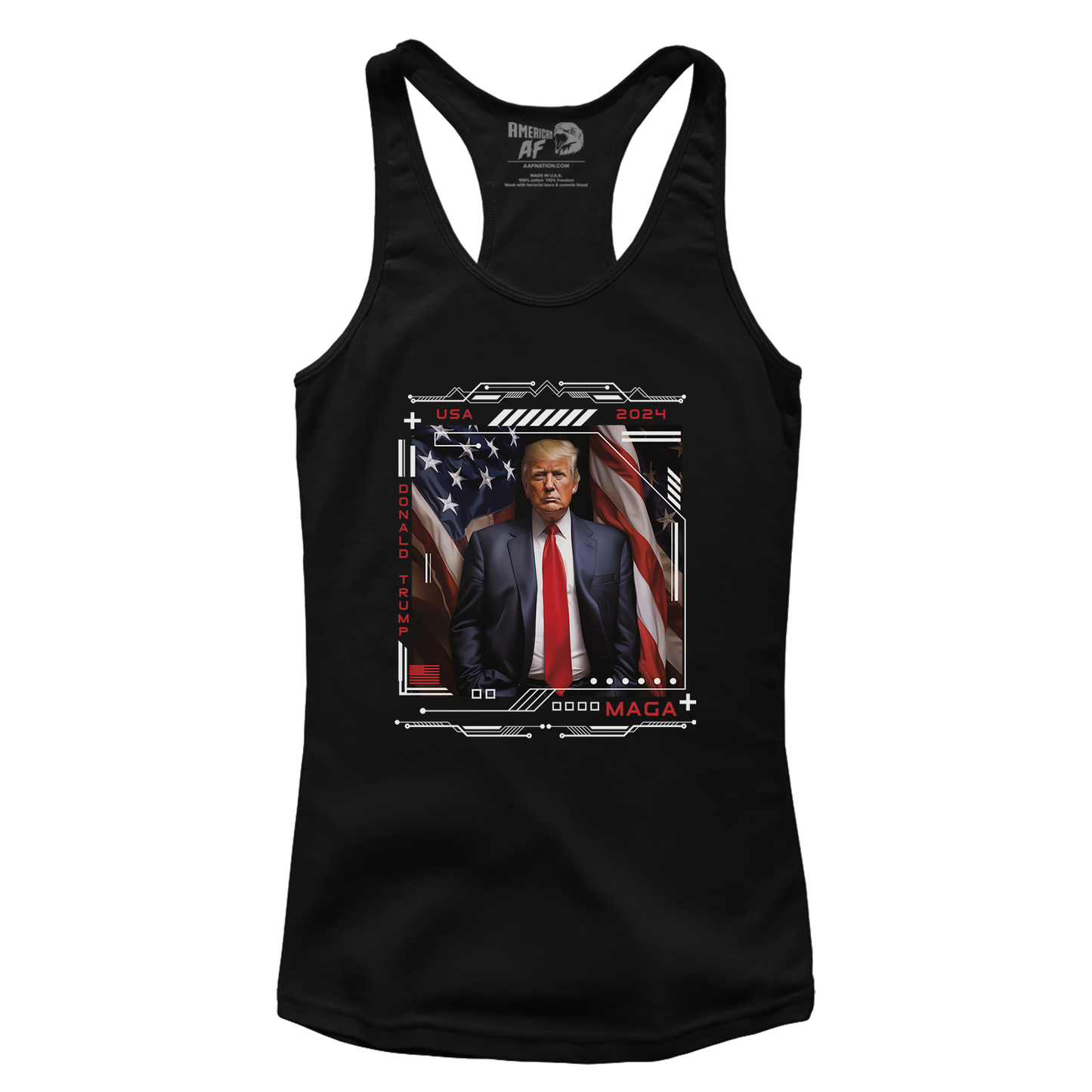 USA Trump 2024 Racerback Tank Top