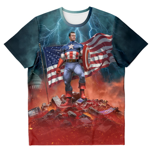 Pete Hegseth Captain America All Over Print Shirt