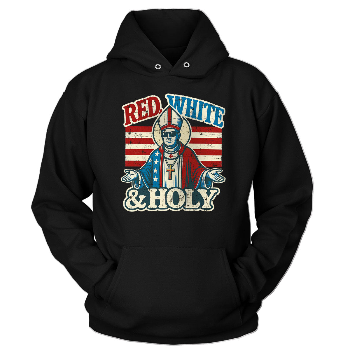 RED, WHITE & HOLY Hoodie