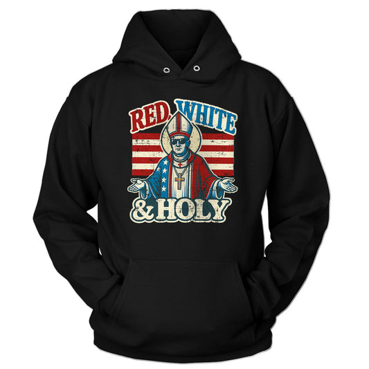 RED, WHITE & HOLY Hoodie
