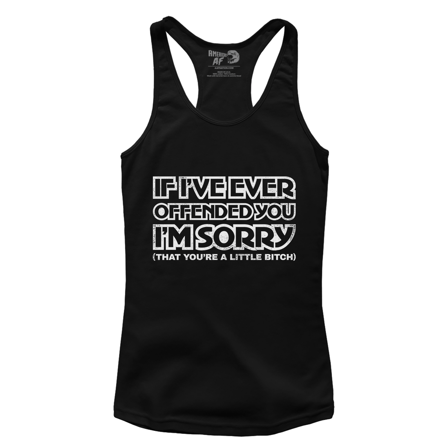 T-shirt Premium Ladies Racerback Tank / Black / XS Sorry Little Bitch (Raw) (Ladies)