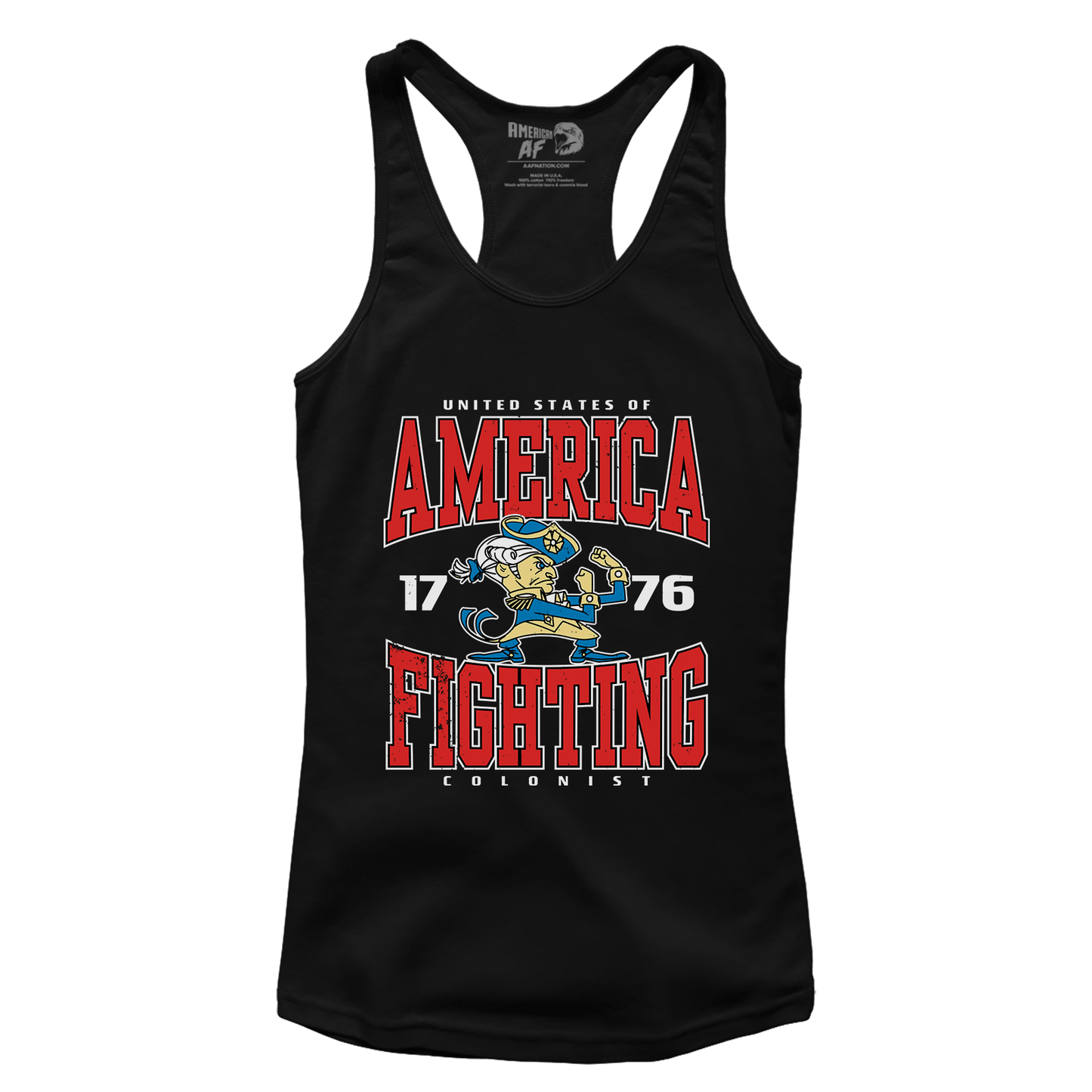 T-shirt Premium Ladies Racerback Tank / Black / XS America Fighting (Ladies)