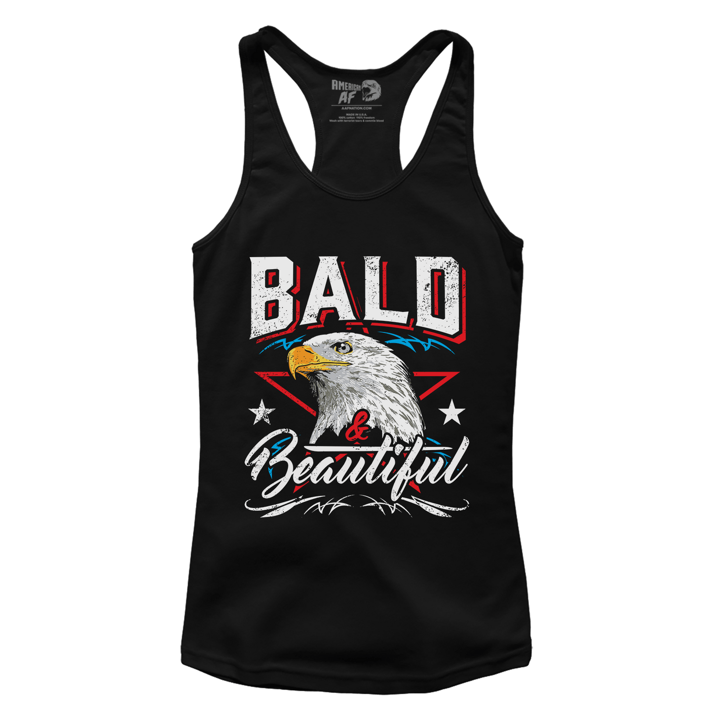 T-shirt Premium Ladies Racerback Tank / Black / XS Bald and Beautiful (Ladies)