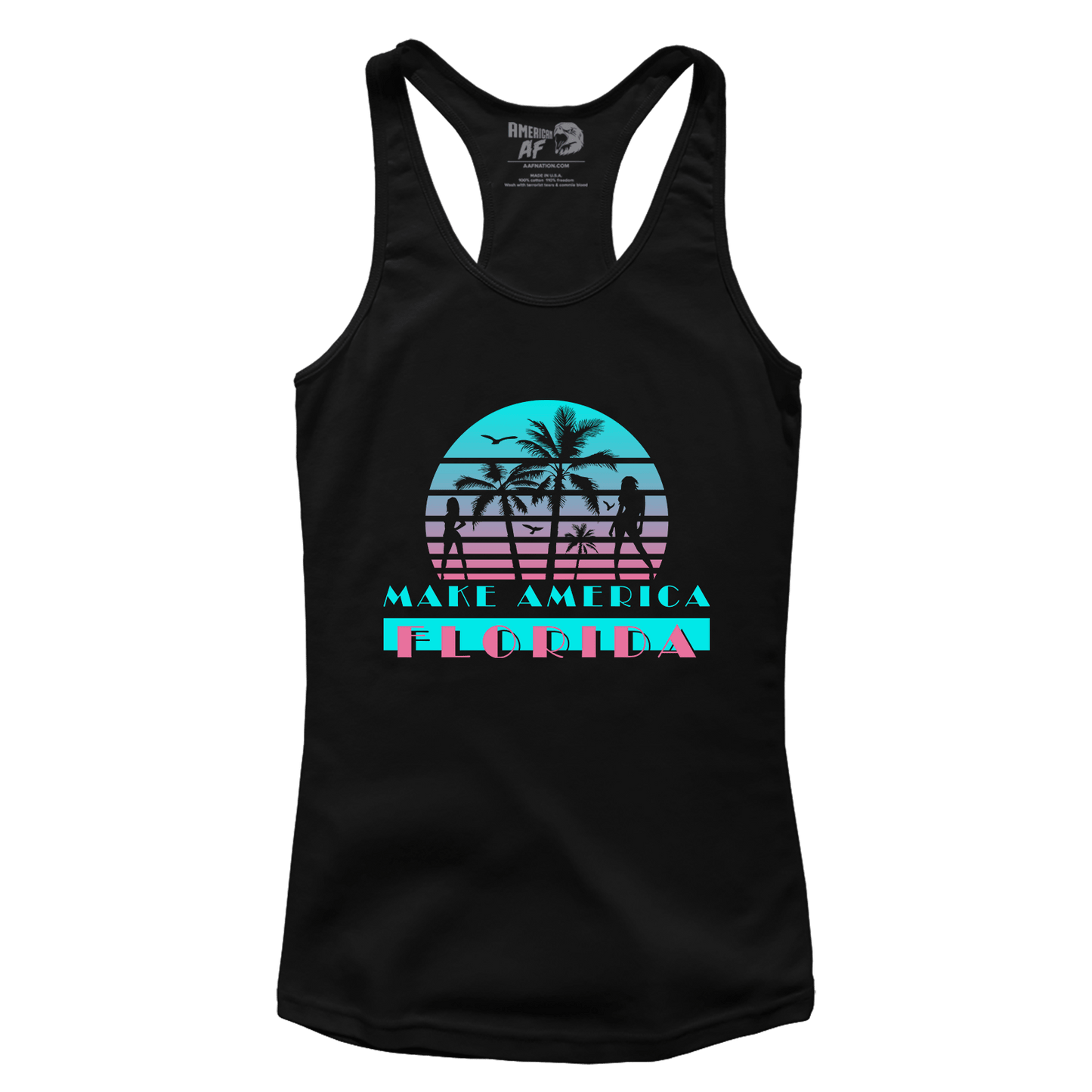 T-shirt Premium Ladies Racerback Tank / Black / XS Make America Florida (Ladies)
