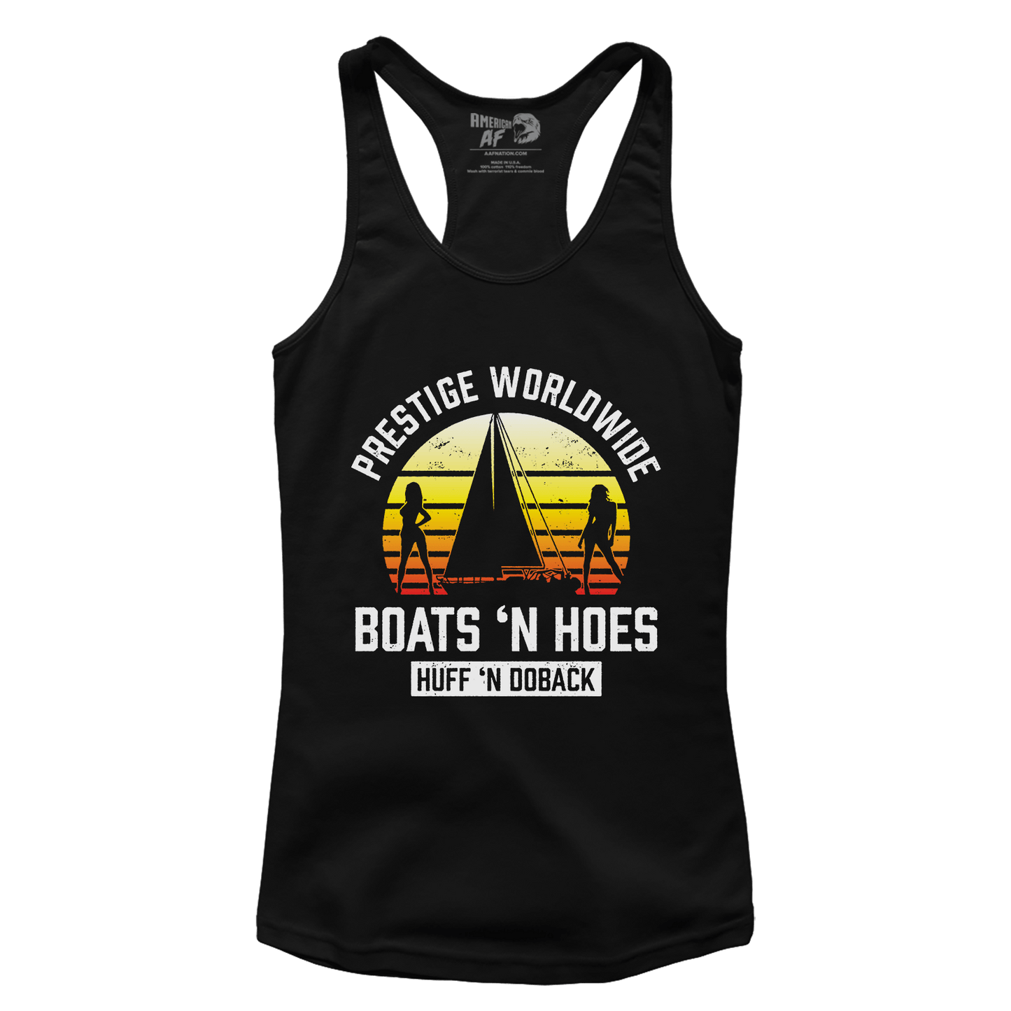 T-shirt Premium Ladies Racerback Tank / Midnight Navy / XS Boats 'N Hoes (Ladies)