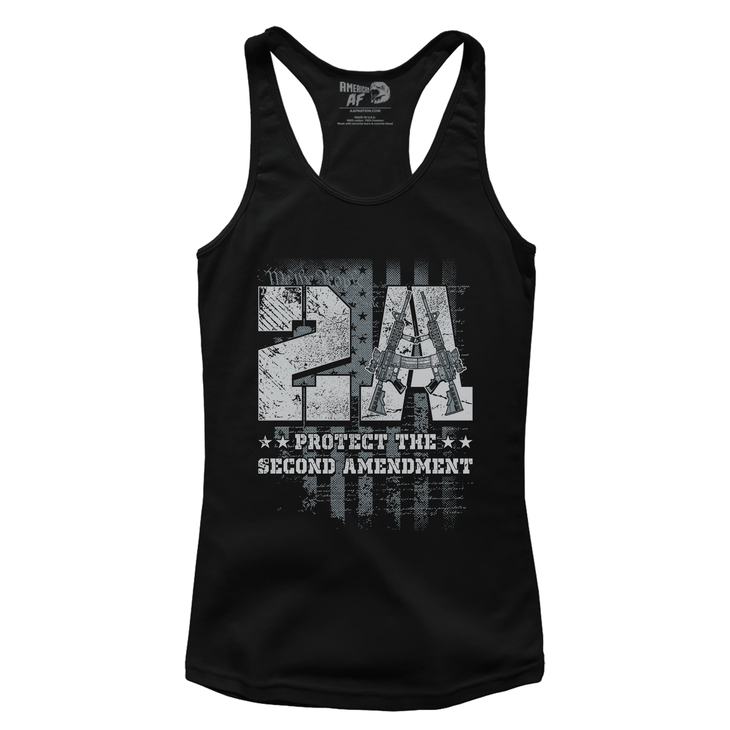 T-shirt Premium Ladies Racerback Tank / Black / XS Protect 2A (Ladies)