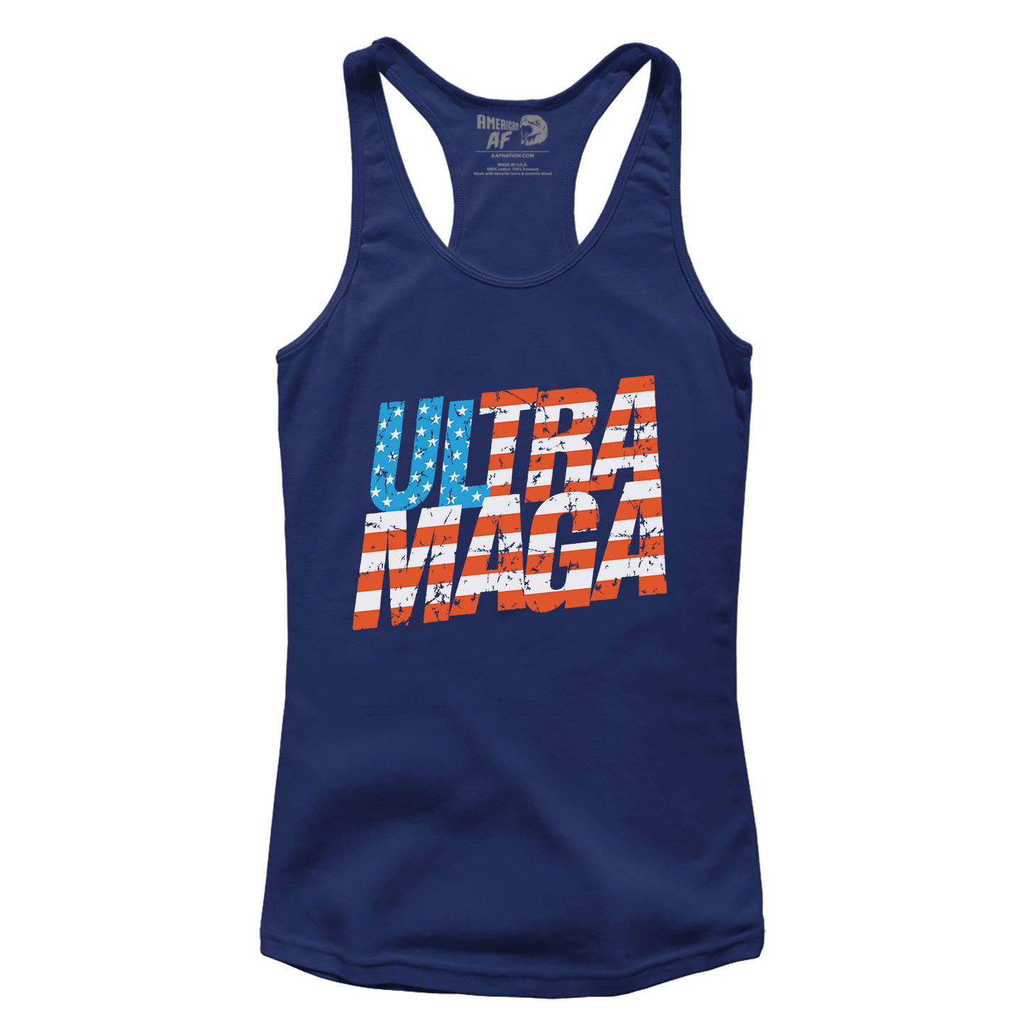 Ultra MAGA Flag Racerback Tank Top