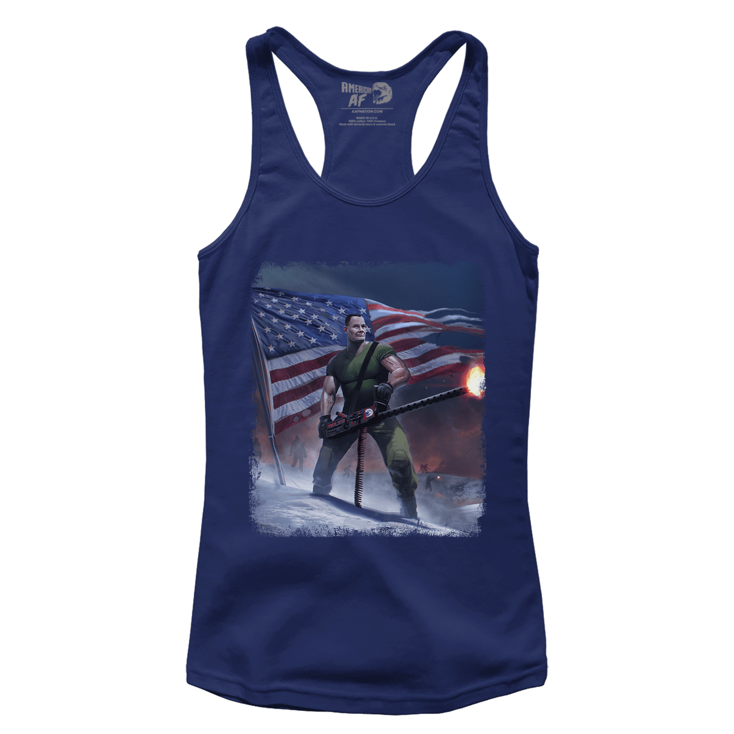 Apparel Premium Ladies Racerback Tank / Midnight Navy / XS Chesty Puller Frozen Chosin' Zoom (Ladies)