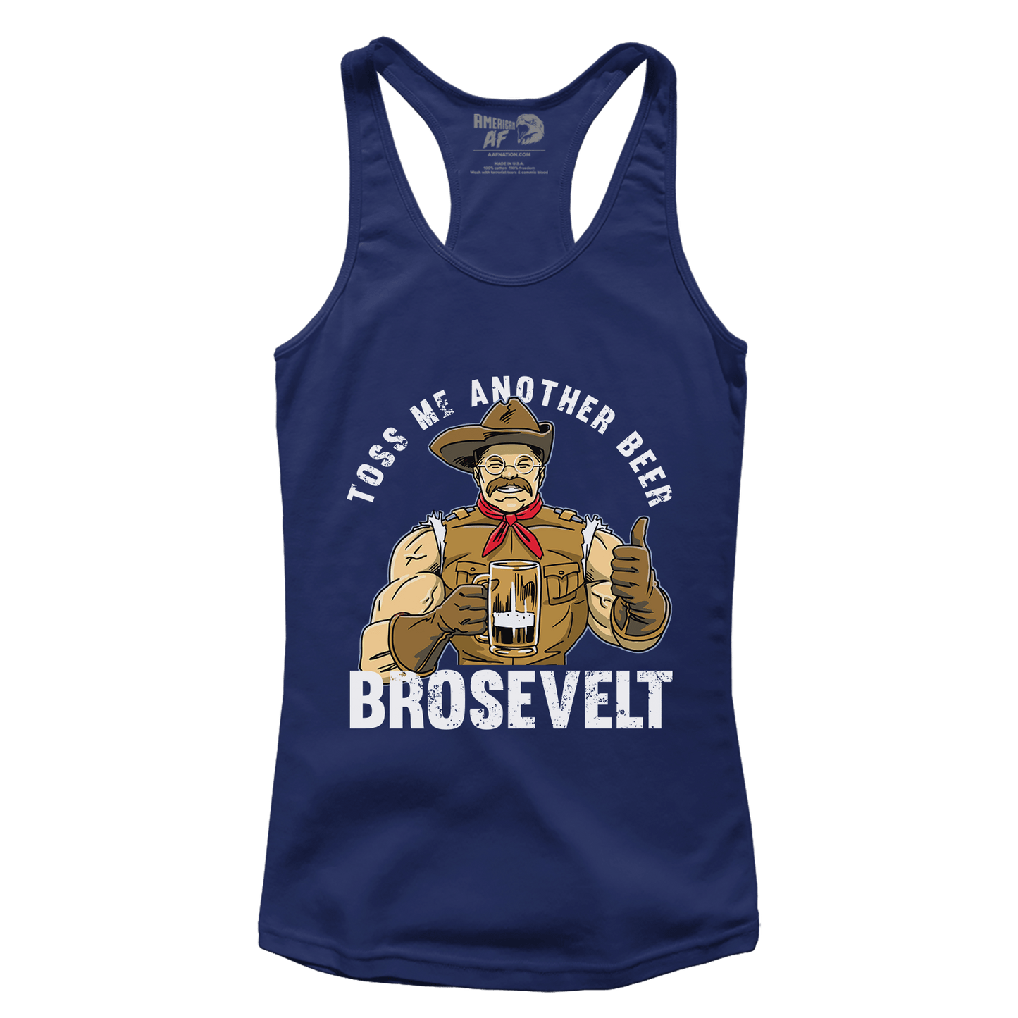 T-shirt Premium Ladies Racerback Tank / Midnight Navy / XS Beer Brosevelt (Ladies)