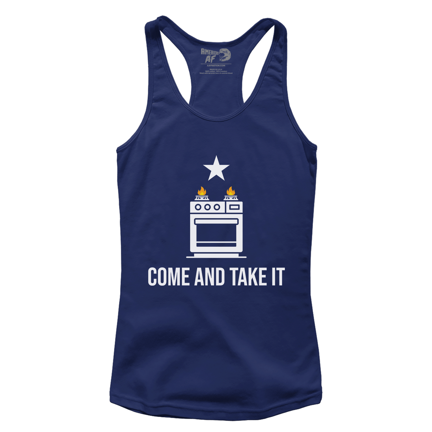 T-shirt Premium Ladies Racerback Tank / Midnight Navy / XS Come and Take It Stove (Ladies)