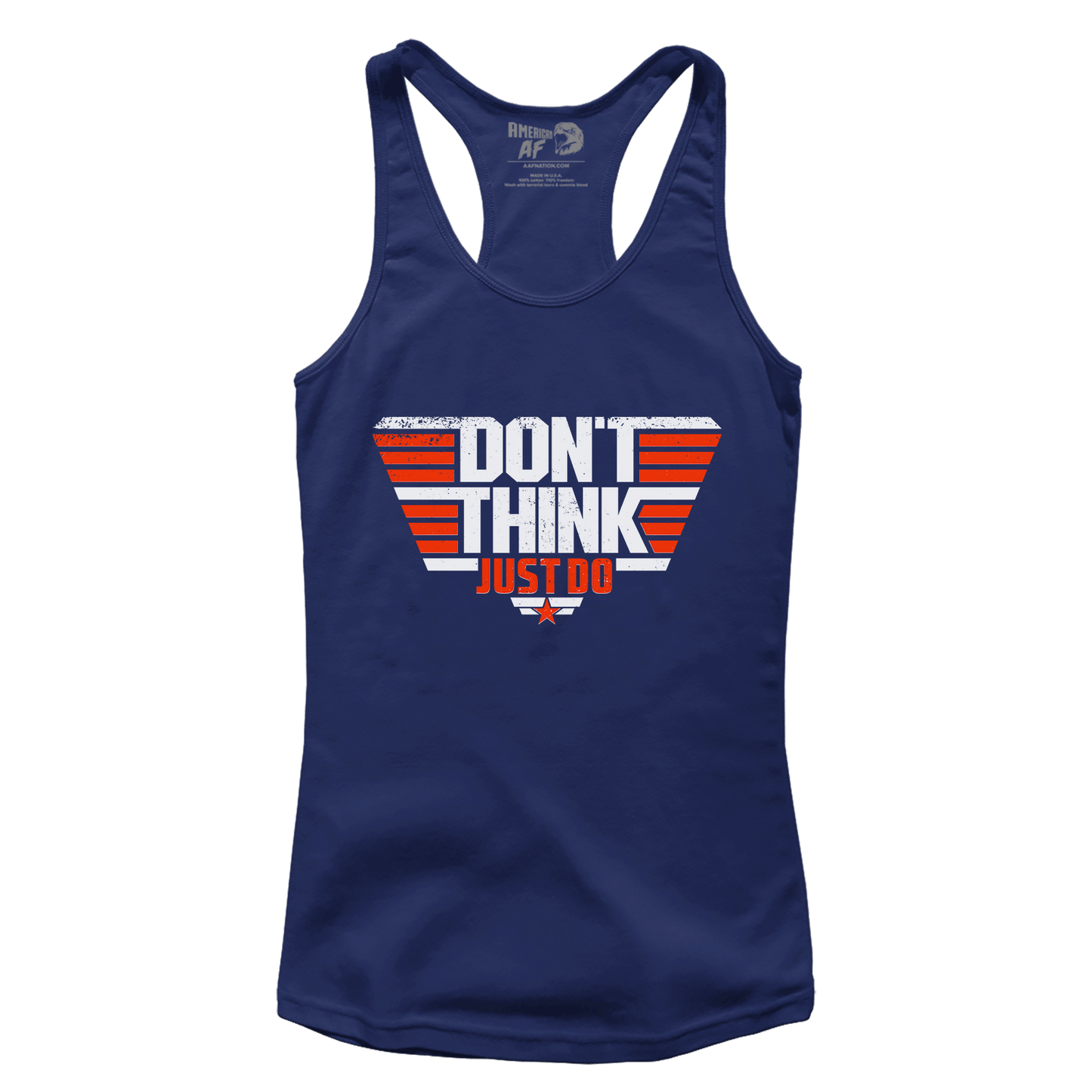 Apparel Premium Ladies Racerback Tank / Midnight Navy / XS Don't Think Just Do (Ladies)