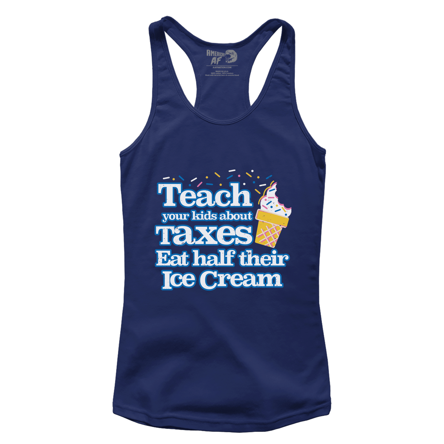T-shirt Premium Ladies Racerback Tank / Midnight Navy / XS Half Ice Cream (Ladies)