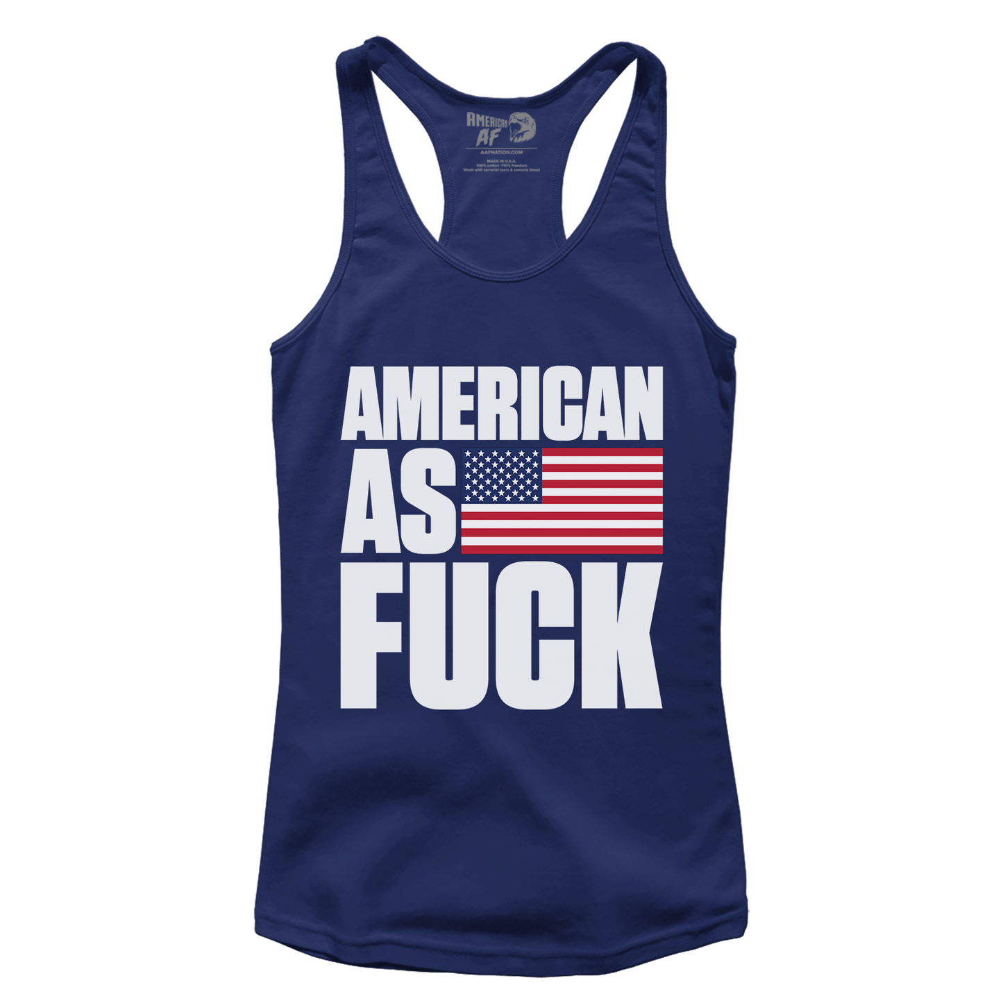 T-shirt Premium Ladies Racerback Tank / Midnight Navy / XS American As F! RAW (Ladies)