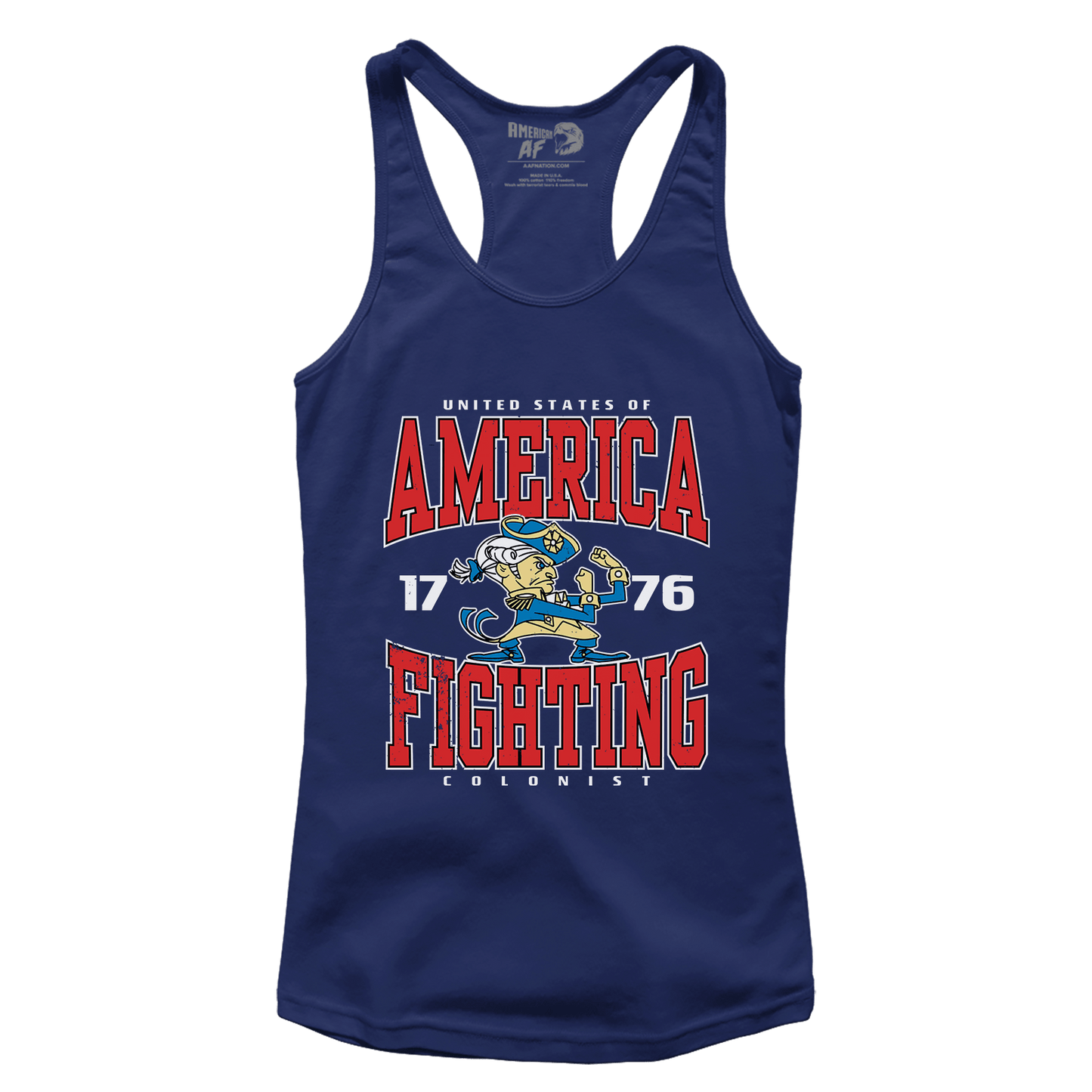 T-shirt Premium Ladies Racerback Tank / Midnight Navy / XS America Fighting (Ladies)