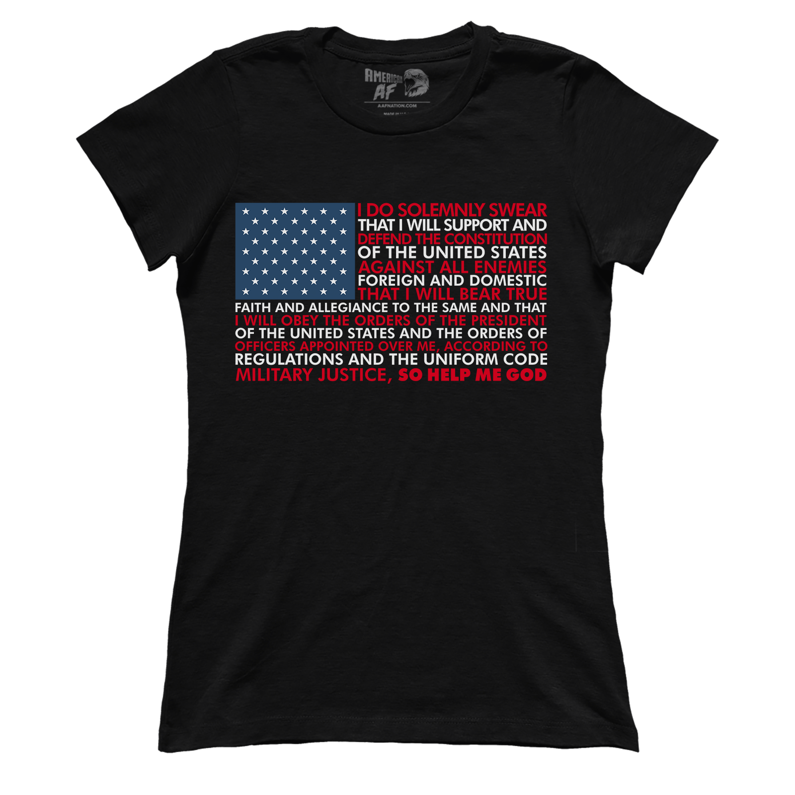 Oath Flag (Ladies) – American AF AAF Nation