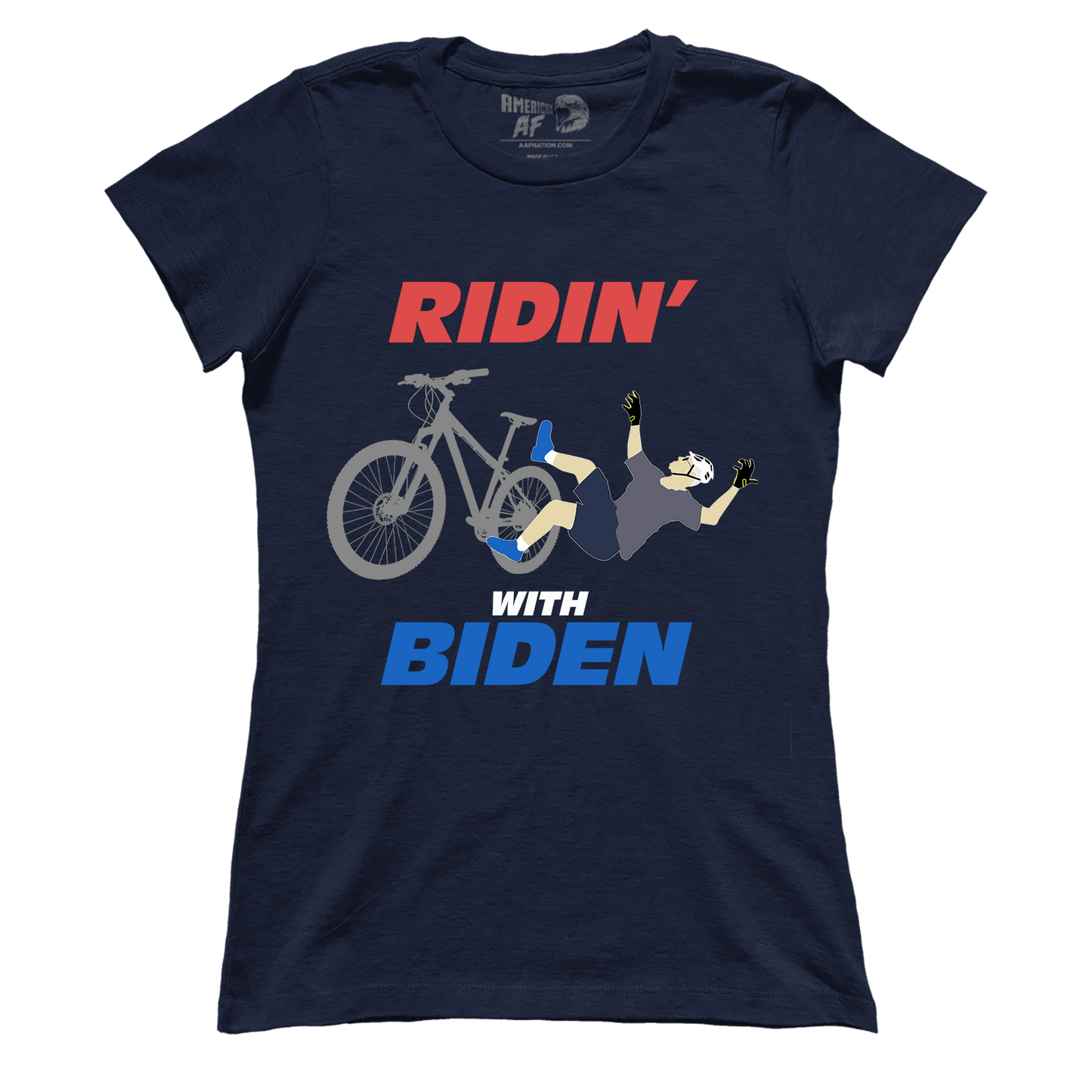T-shirt Premium Ladies Tee / Midnight Navy / XS Ridin' with Biden (Ladies)