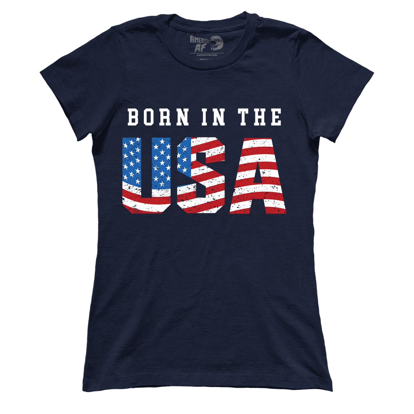 T-shirt Born in the USA (Ladies)