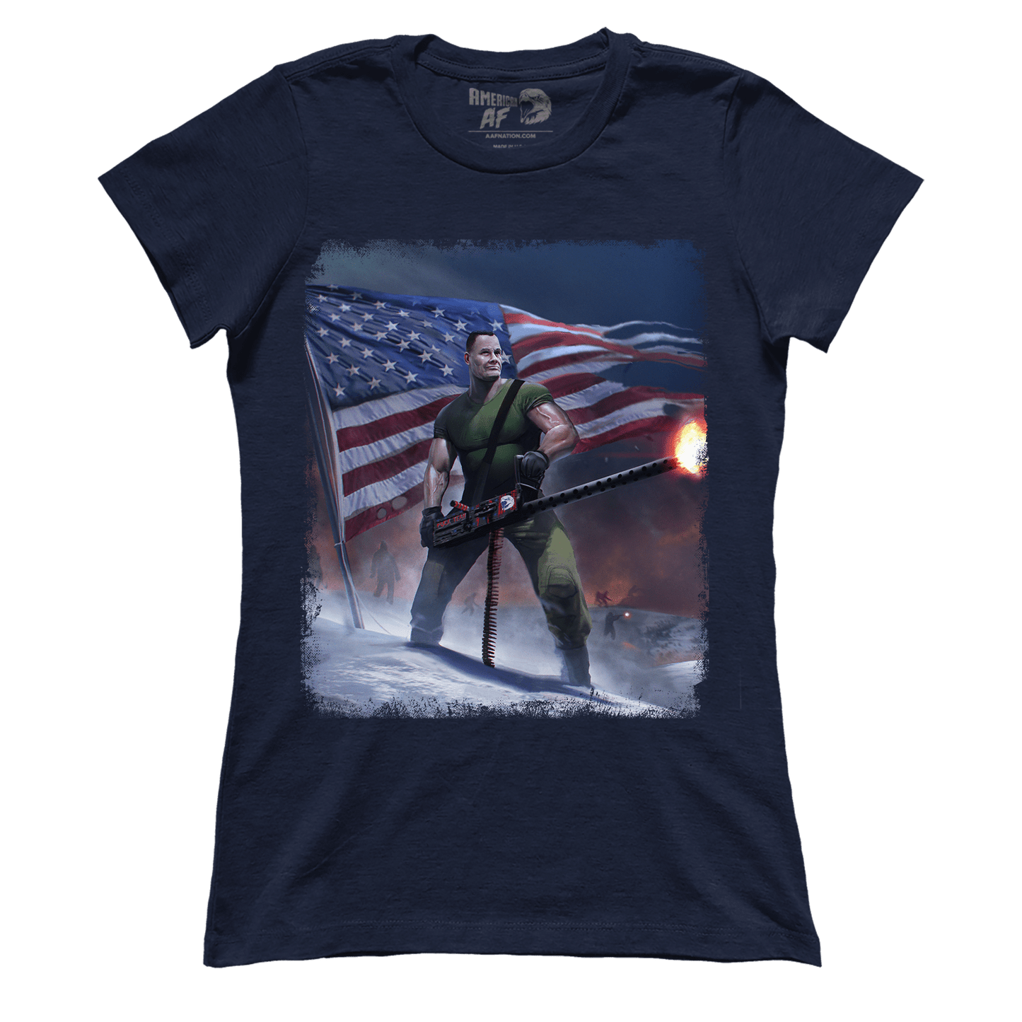 Apparel Premium Ladies Tee / Midnight Navy / XS Chesty Puller Frozen Chosin' Zoom (Ladies)