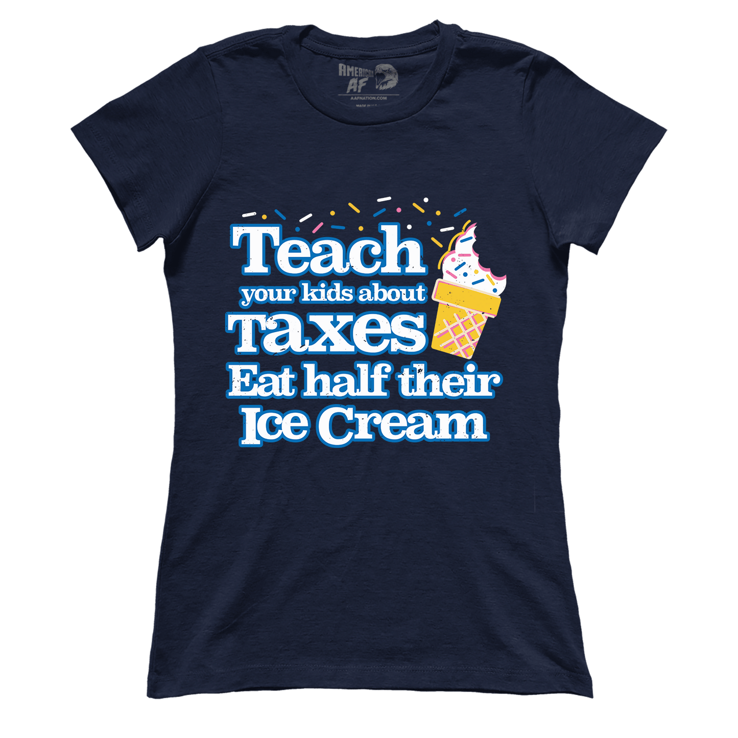 T-shirt Premium Ladies Tee / Midnight Navy / XS Half Ice Cream (Ladies)