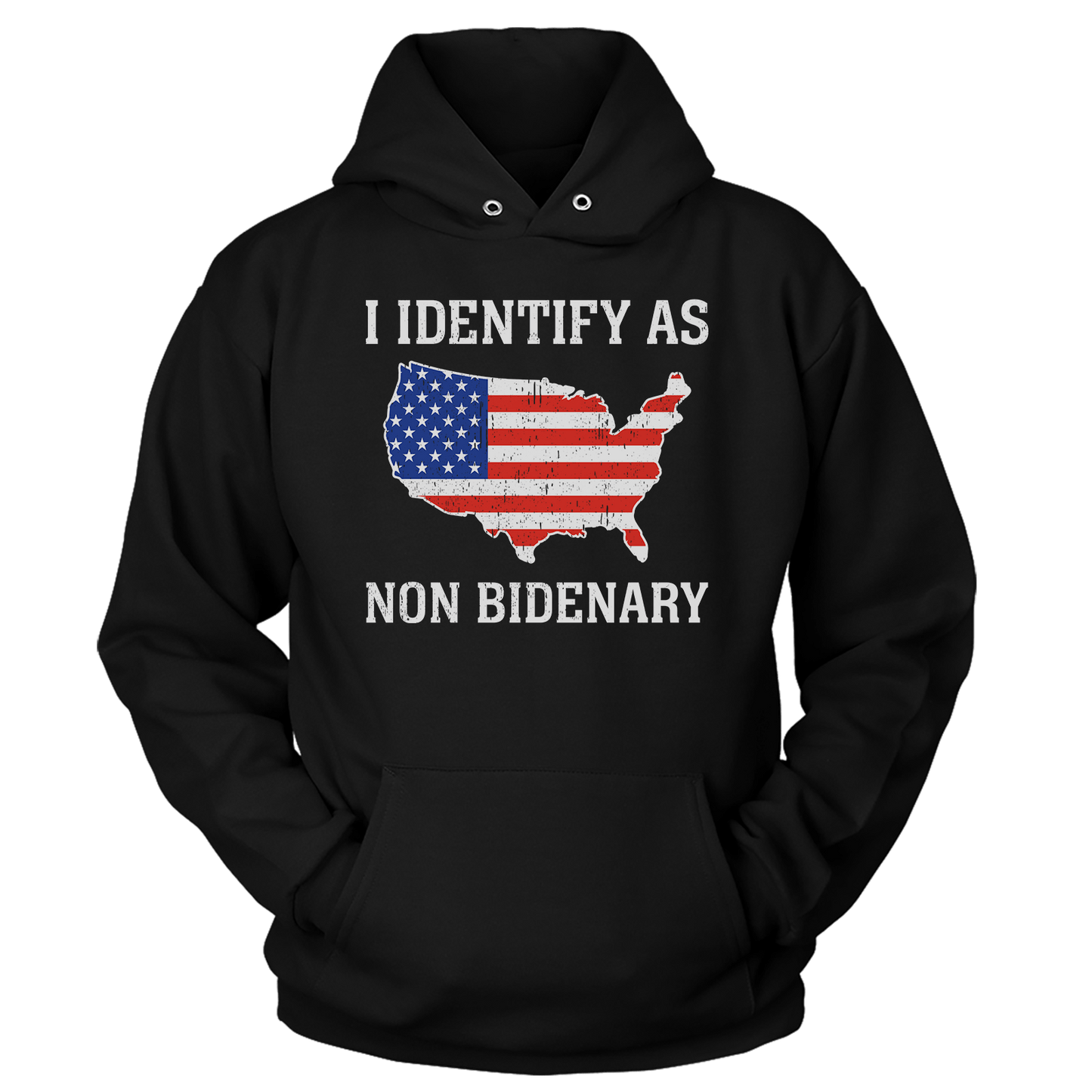 T-shirt I Identify As Non Bidenary (Ladies)