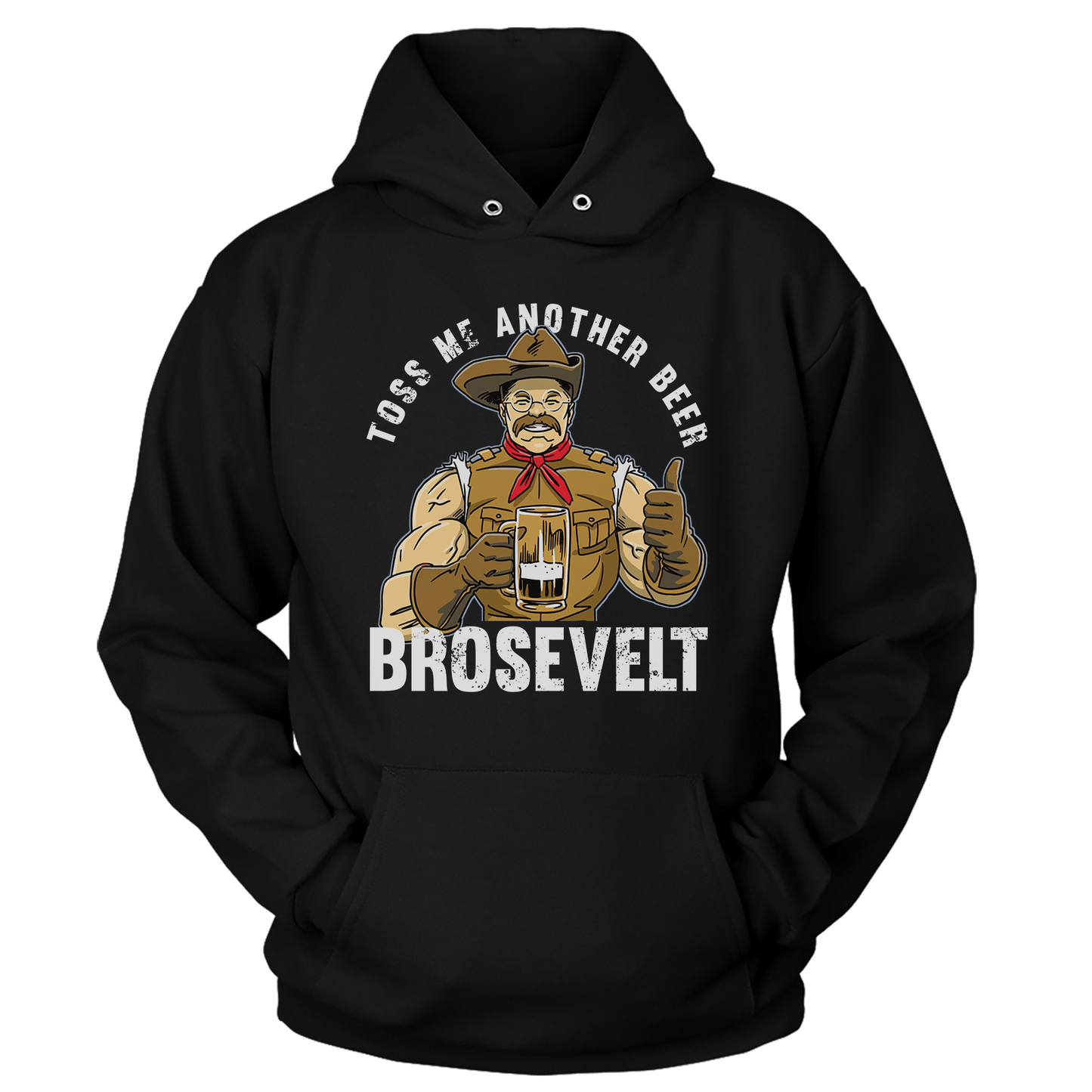 T-shirt Premium Soft Hoodie / Black / XS Beer Brosevelt (Ladies)