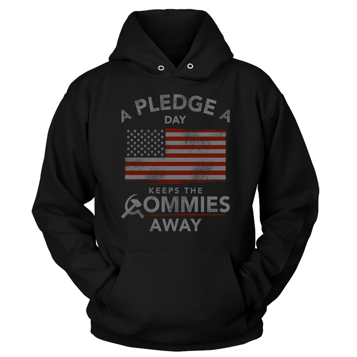 T-shirt Premium Soft Hoodie / Black / XS A Pledge a Day Keeps the Commies Away (Ladies)