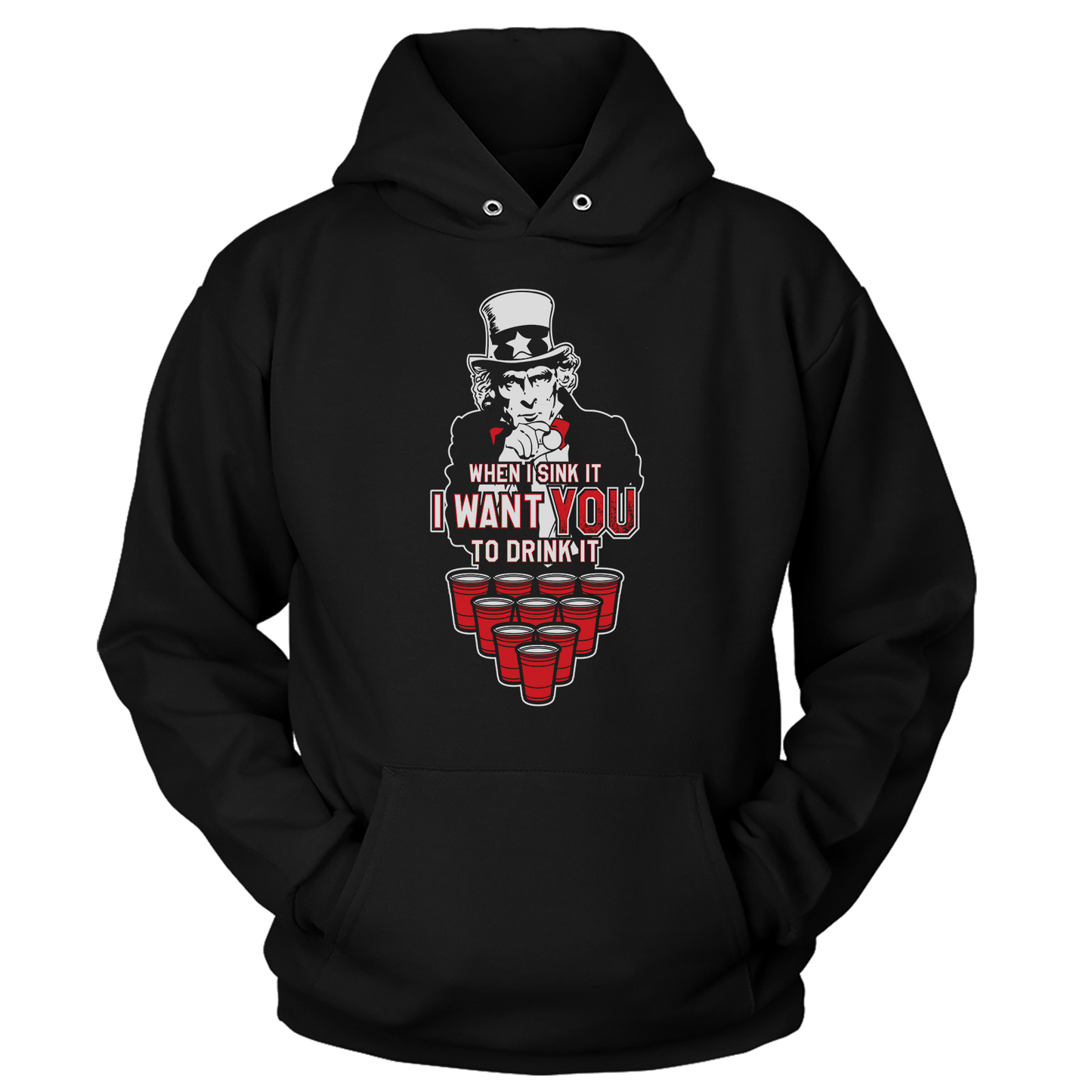 T-shirt Unisex Hoodie / Black / S I Want YOU to Drink It