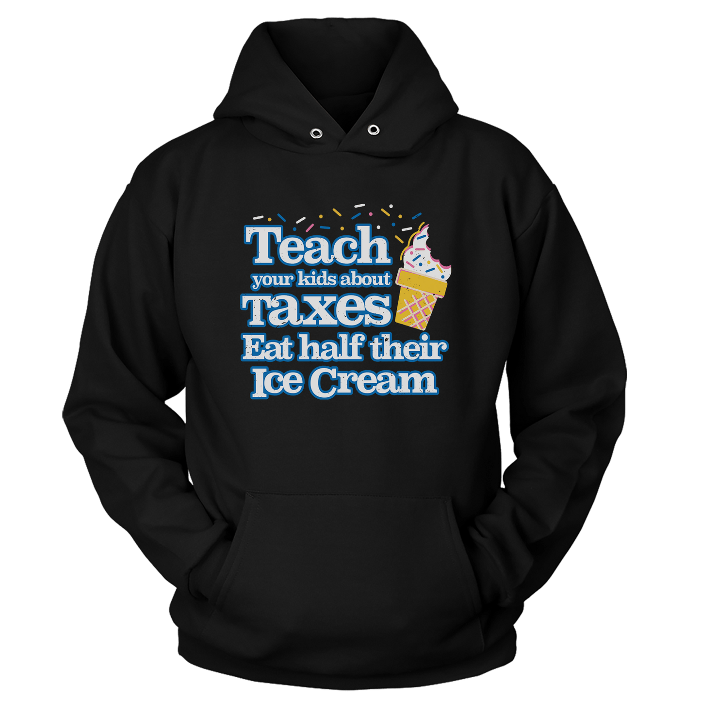 T-shirt Premium Soft Hoodie / Black / XS Half Ice Cream (Ladies)