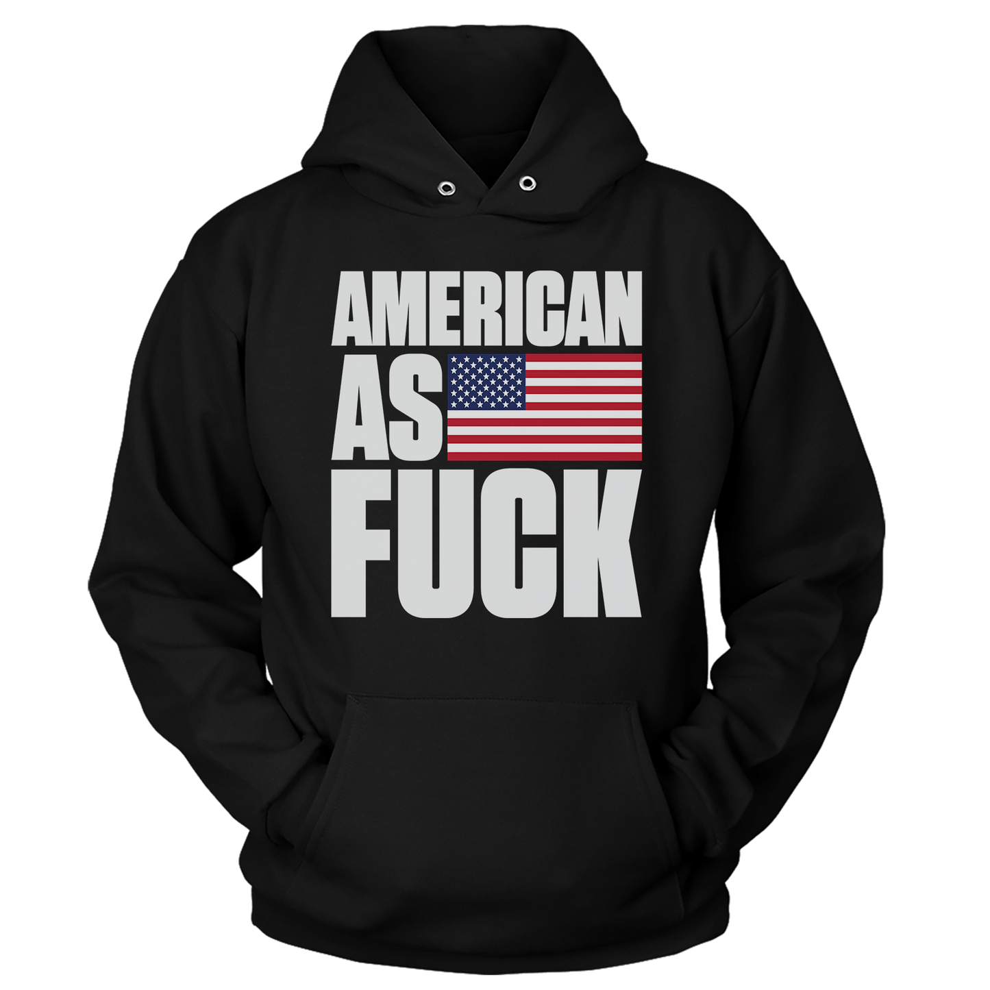 T-shirt Premium Soft Hoodie / Black / XS American As F! RAW (Ladies)