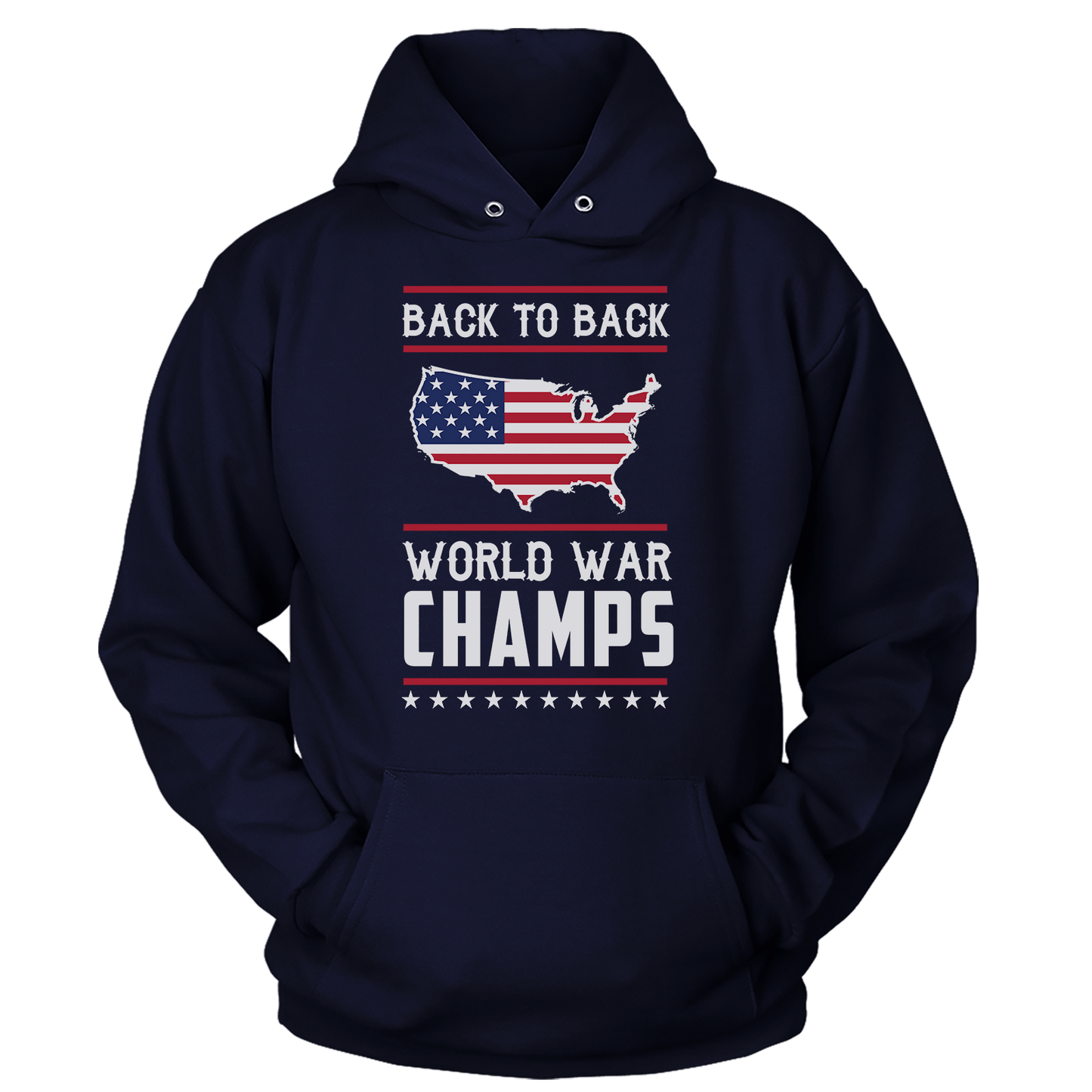 Back-To-Back World War Champs Ladies Hoodie