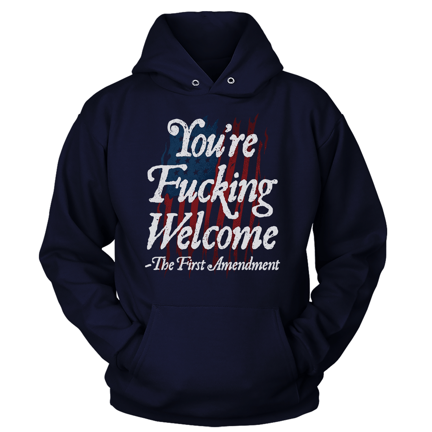 T-shirt Premium Soft Hoodie / True Navy / XS You're Fucking Welcome (Ladies)