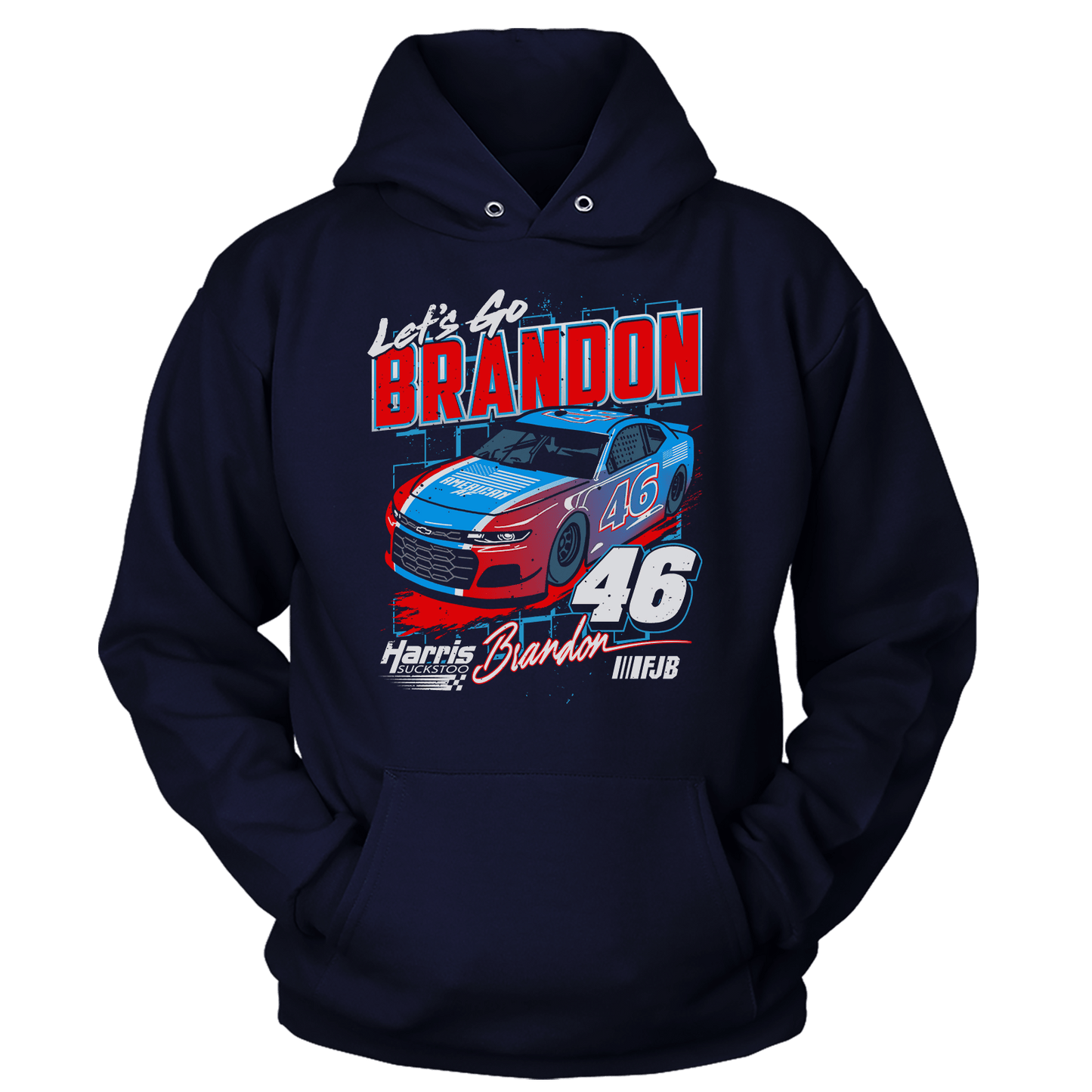 T-shirt Unisex Hoodie / Navy / S Let's Go Brandon V2