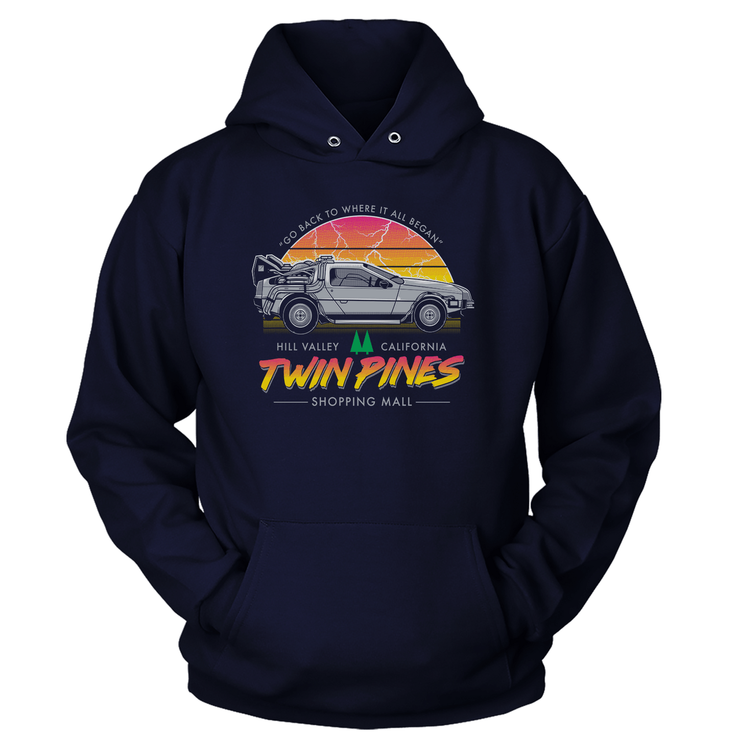 T-shirt Premium Soft Hoodie / True Navy / XS Twin Pines (Ladies)