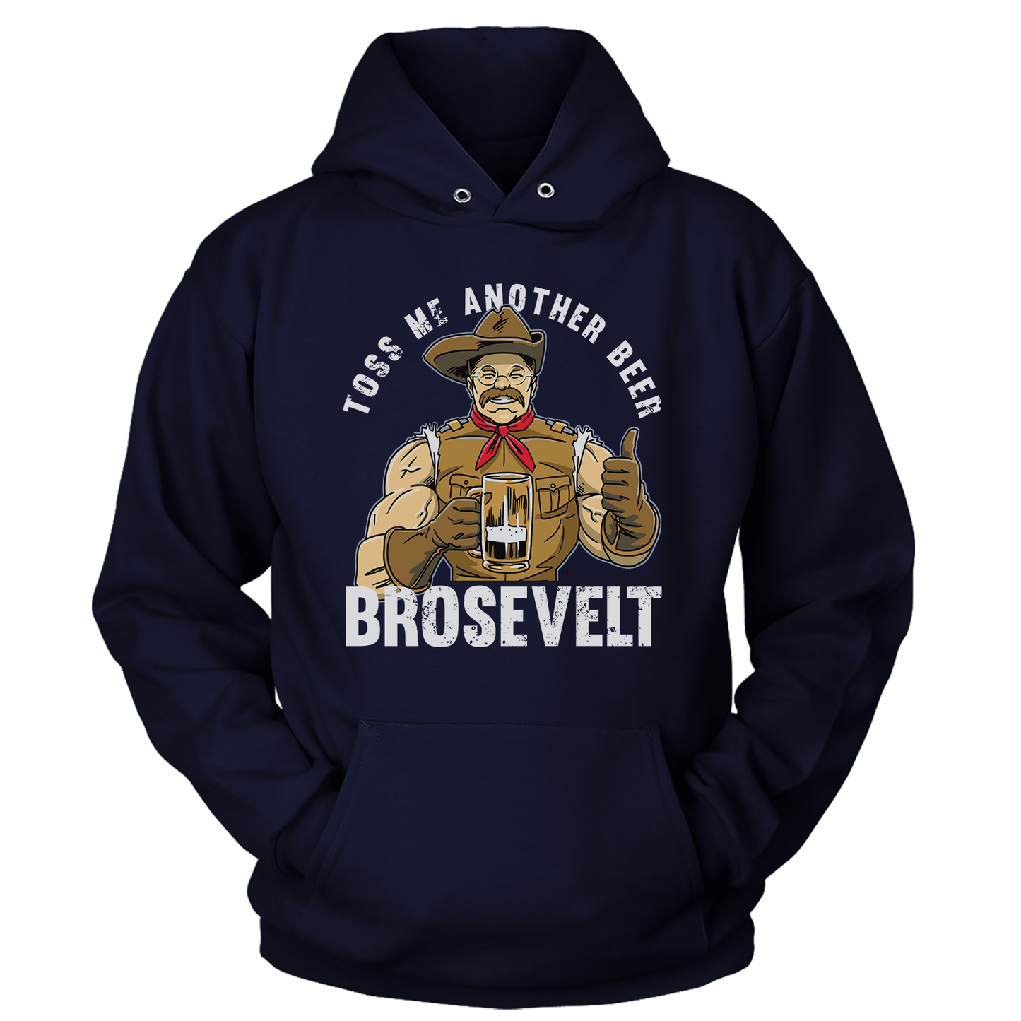 T-shirt Unisex Hoodie / Navy / S Beer Brosevelt