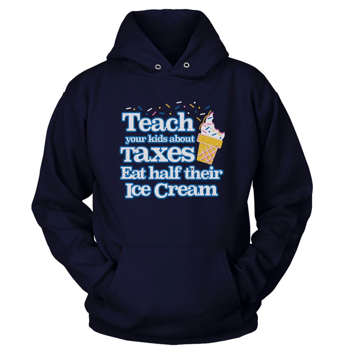 T-shirt Premium Soft Hoodie / True Navy / XS Half Ice Cream (Ladies)