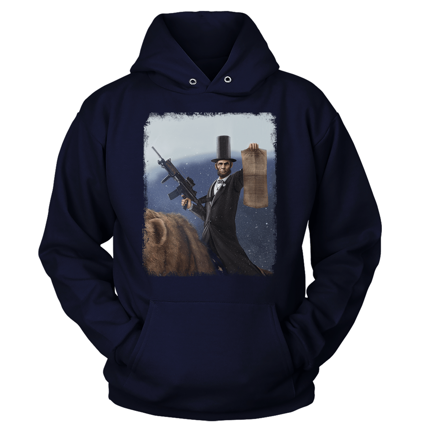 Apparel Premium Soft Hoodie / True Navy / XS Abe Lincoln: The Emancipator Zoom (Ladies)