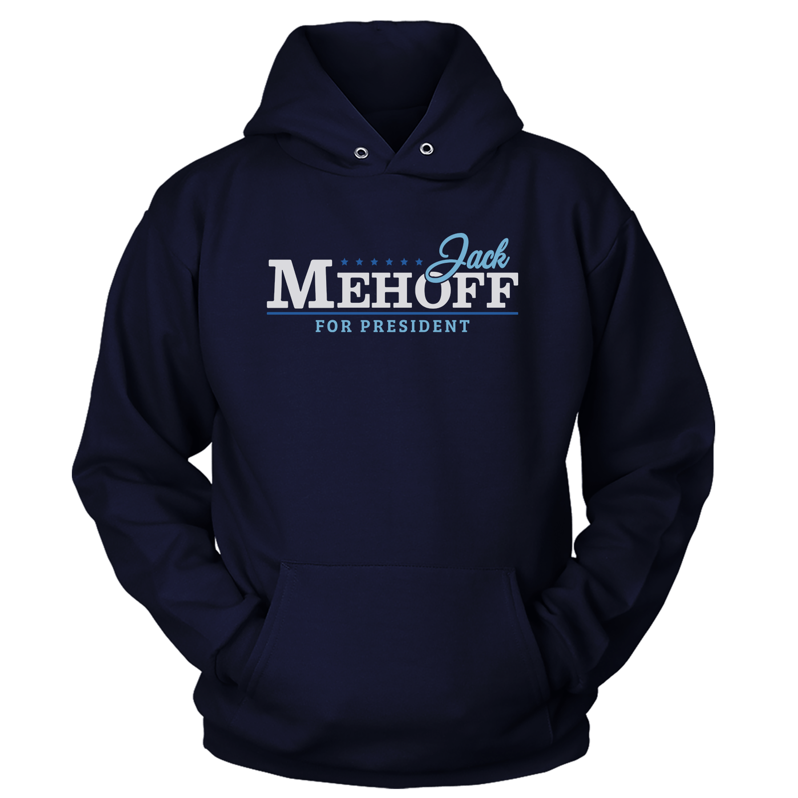 T-shirt Unisex Hoodie / Midnight Navy / S Jack Mehoff for President