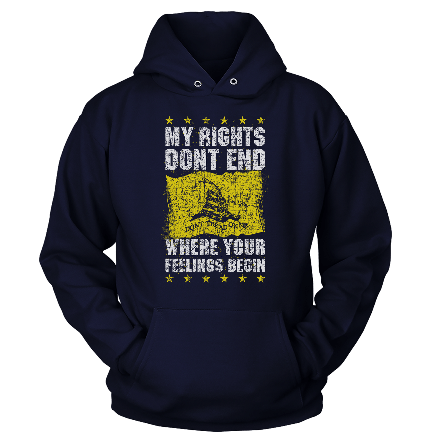 T-shirt My Rights Don't End - Don't Tread on Me (Ladies)