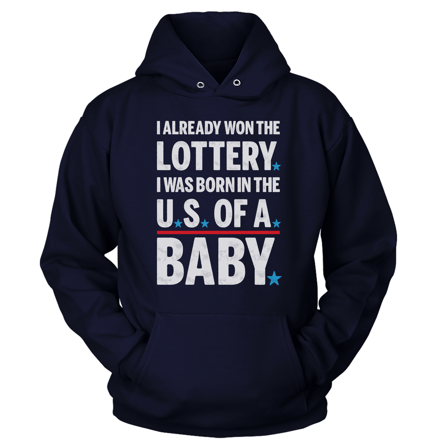 Apparel Unisex Hoodie / Navy / S U.S. Of A.