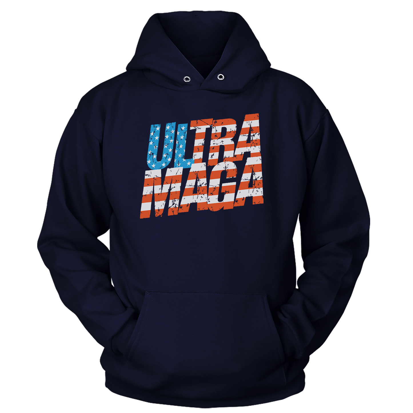 Ultra MAGA Flag Hoodie