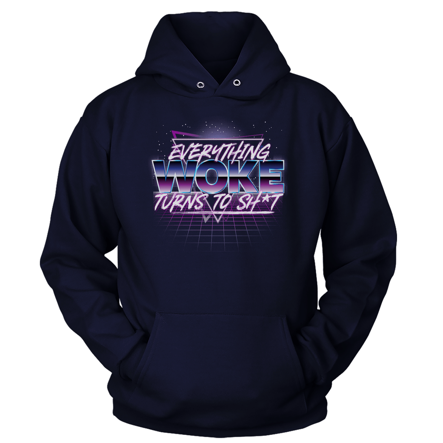 T-shirt Unisex Hoodie / Navy / S Everything Woke
