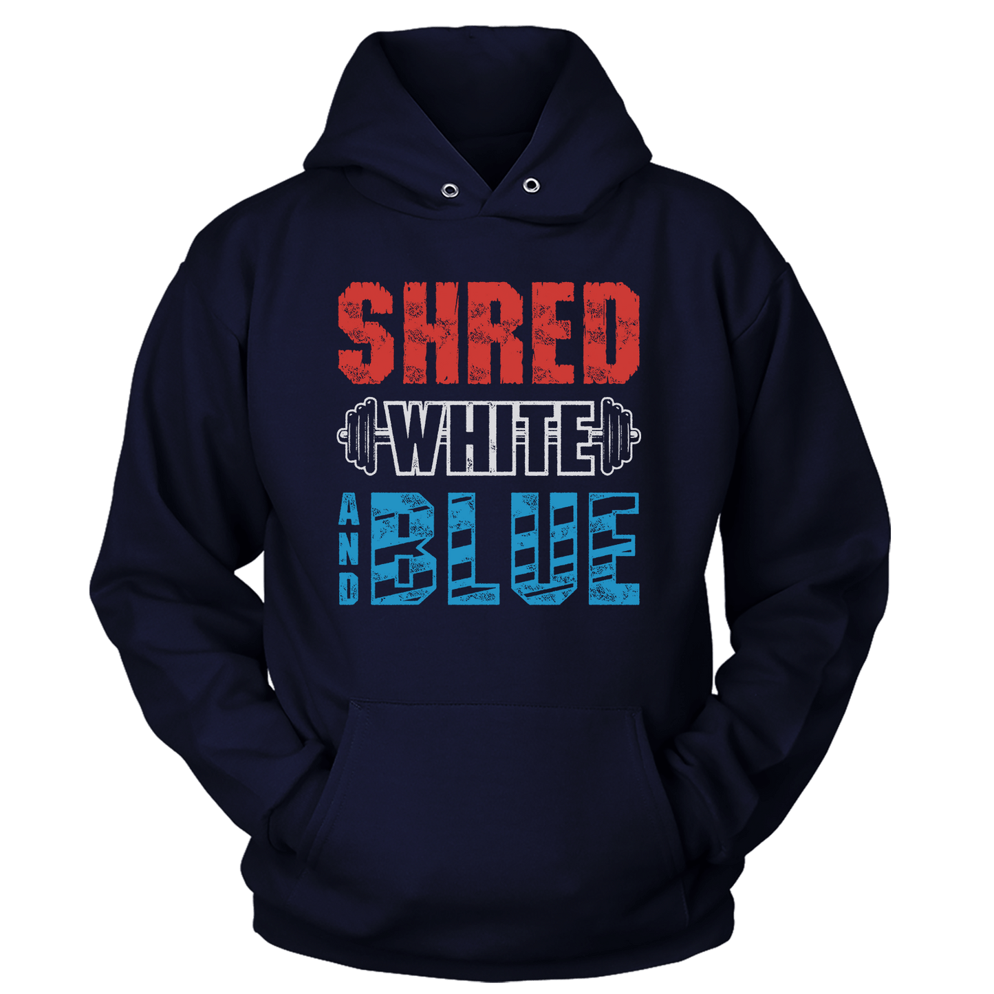 Apparel Premium Soft Hoodie / True Navy / XS Shred White And Blue (Ladies)