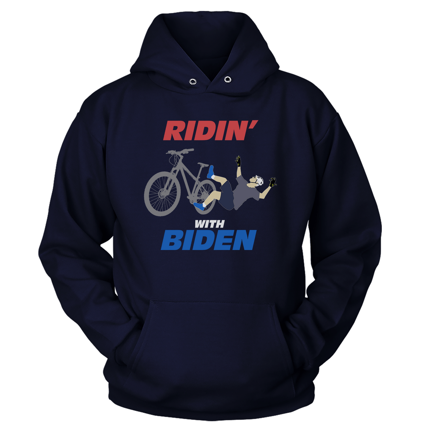 T-shirt Premium Soft Hoodie / True Navy / XS Ridin' with Biden (Ladies)