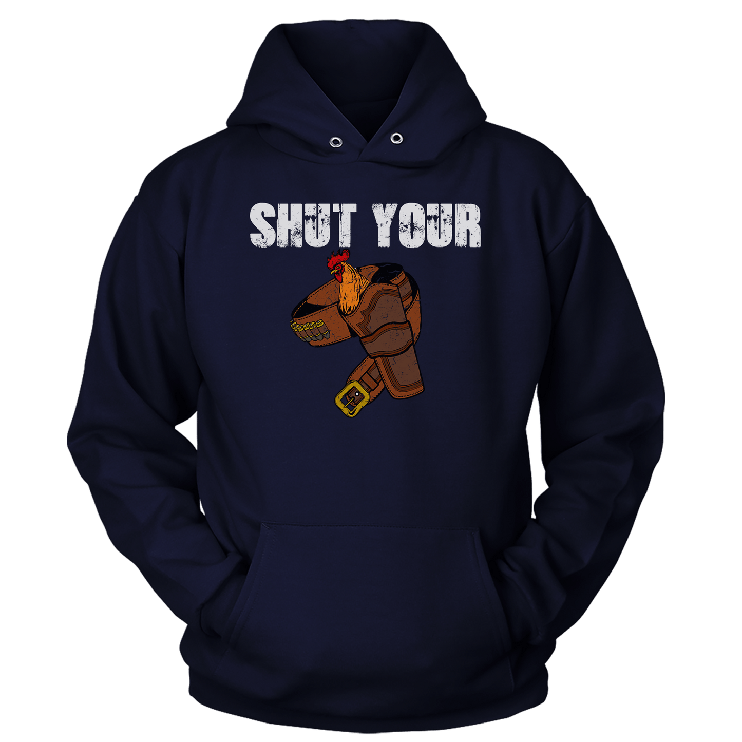 T-shirt Premium Soft Hoodie / True Navy / XS Shut Your C Holster (Ladies)