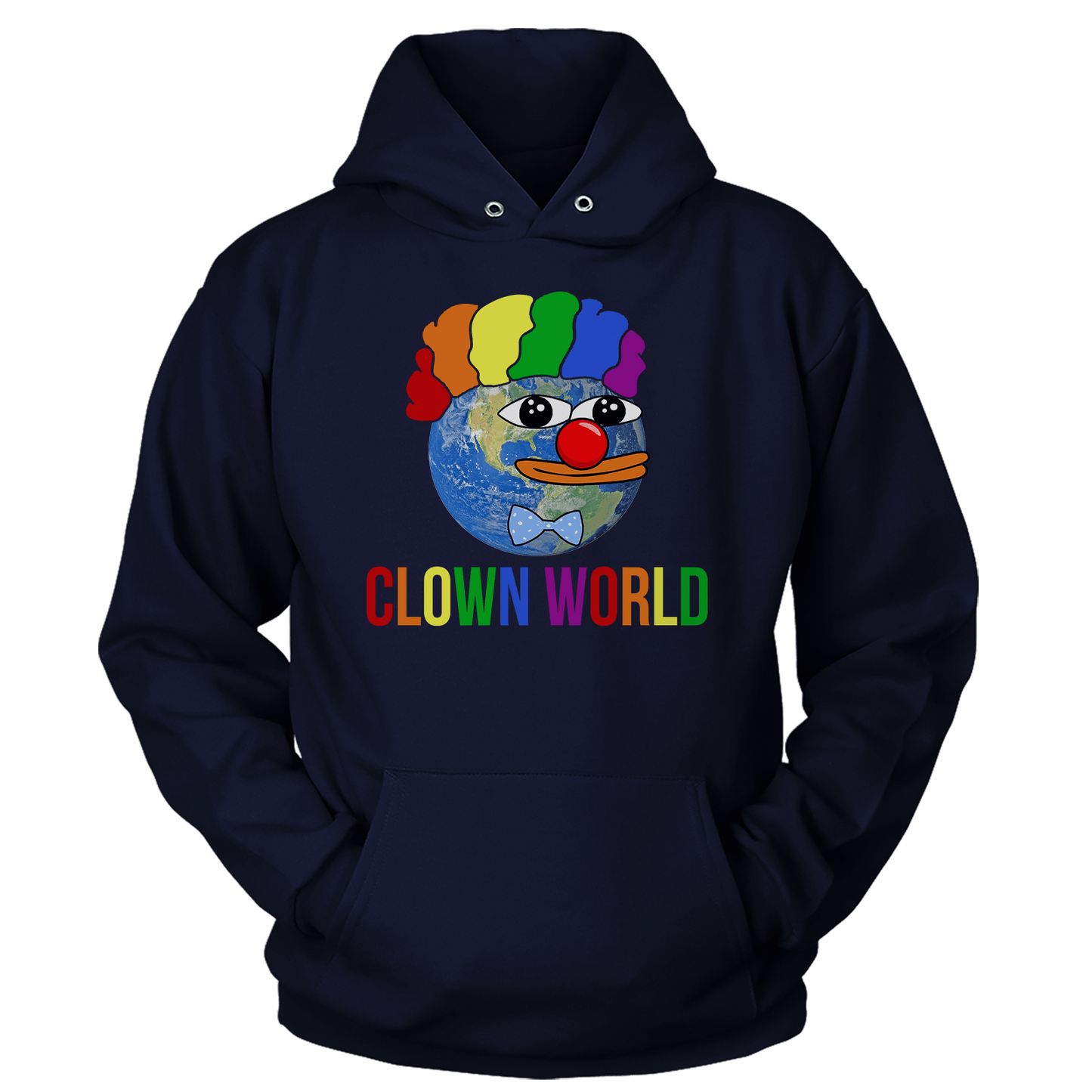 T-shirt Unisex Hoodie / Navy / S Clown World