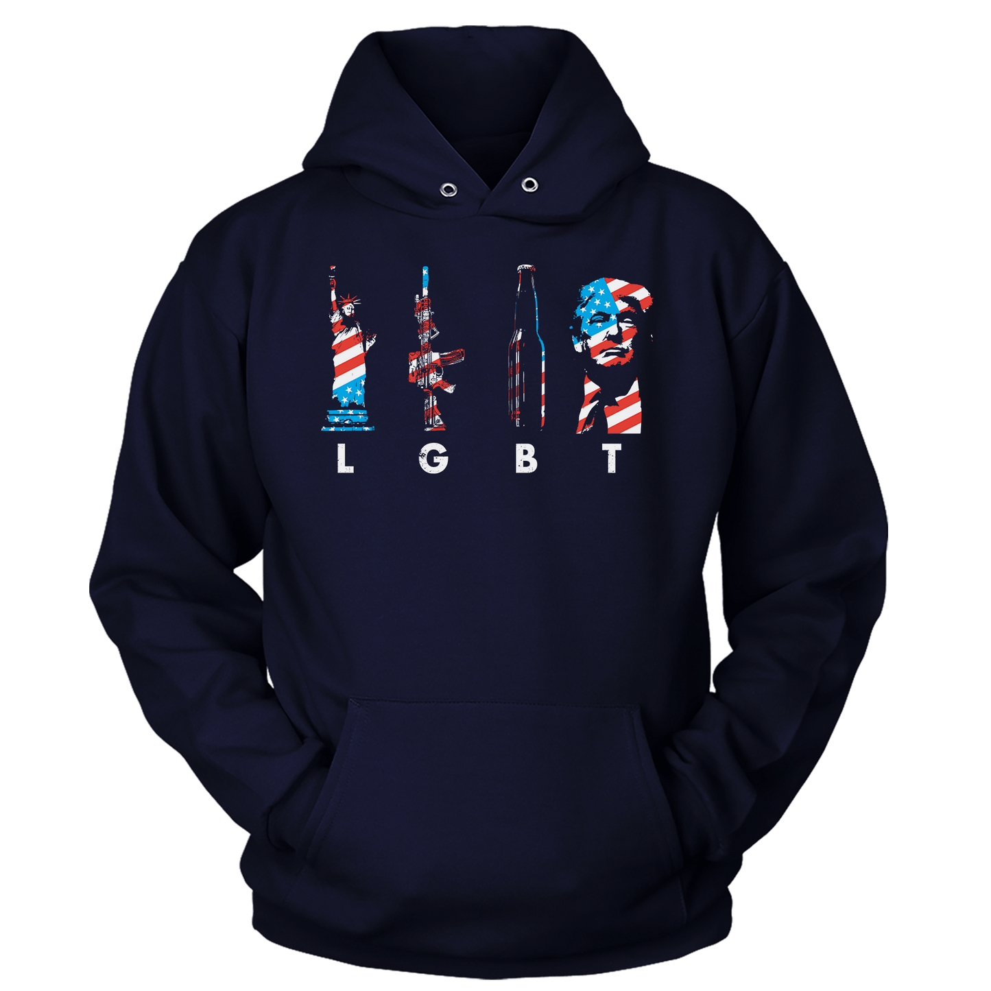 LGBT(rump) 4th of July Ladies Hoodie