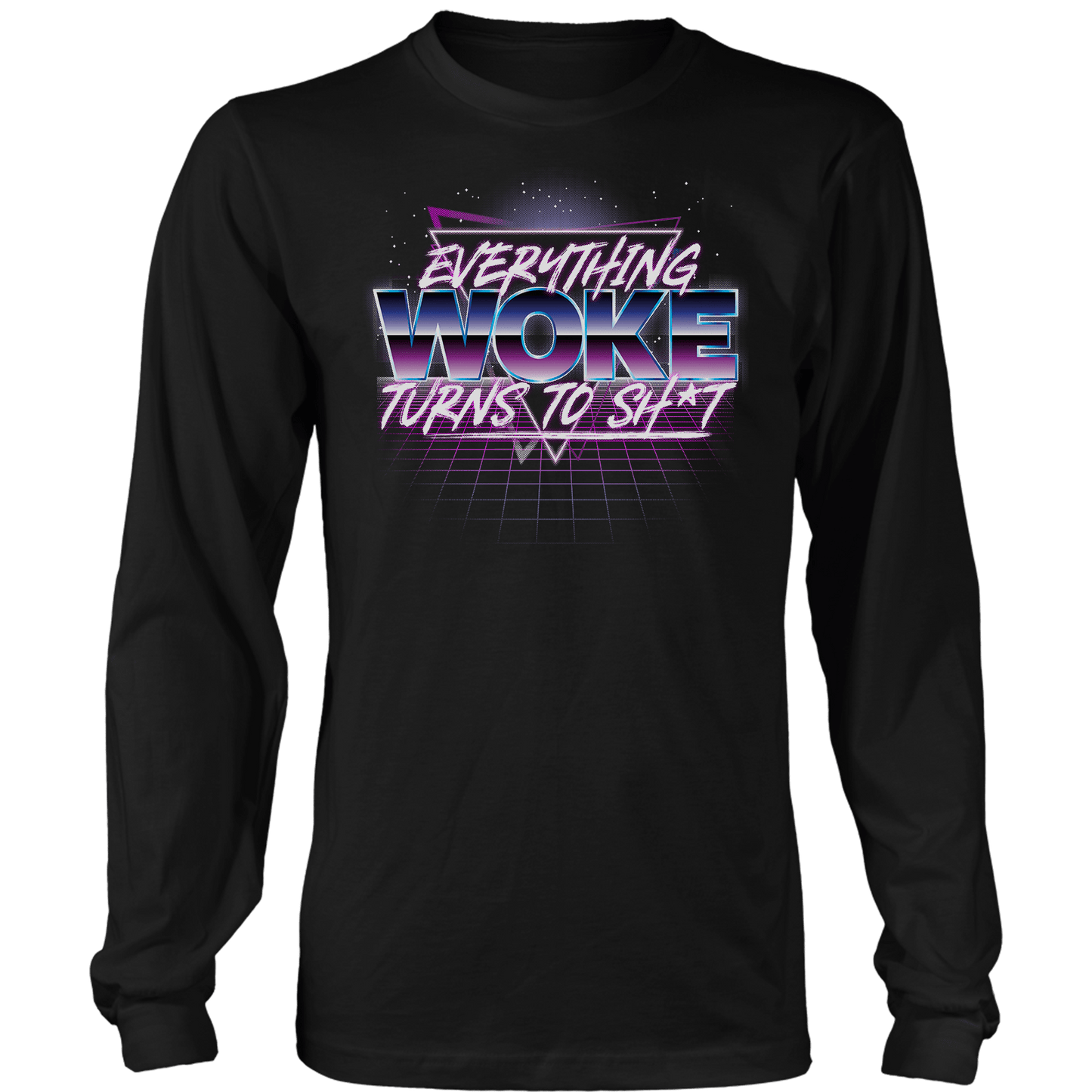 T-shirt Mens Long Sleeve / Black / S Everything Woke