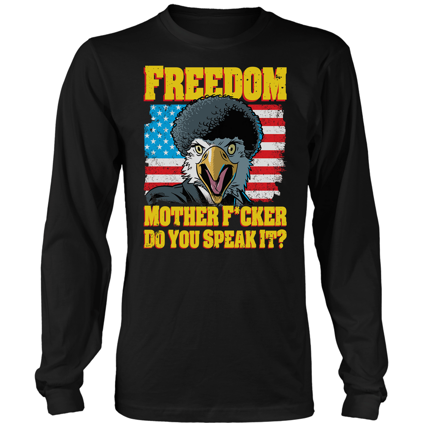 T-shirt Mens Long Sleeve / Black / S Freedom MF