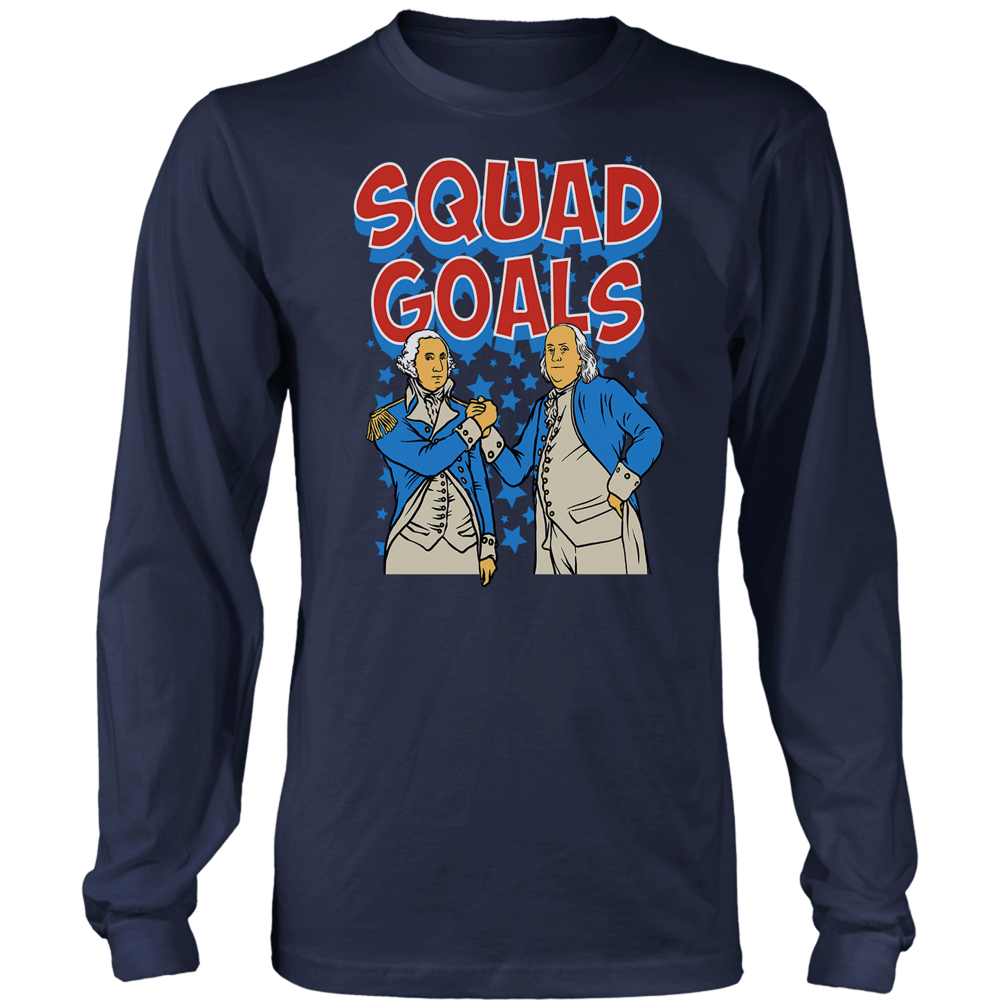 T-shirt Mens Long Sleeve / Midnight Navy / S Squad Goals